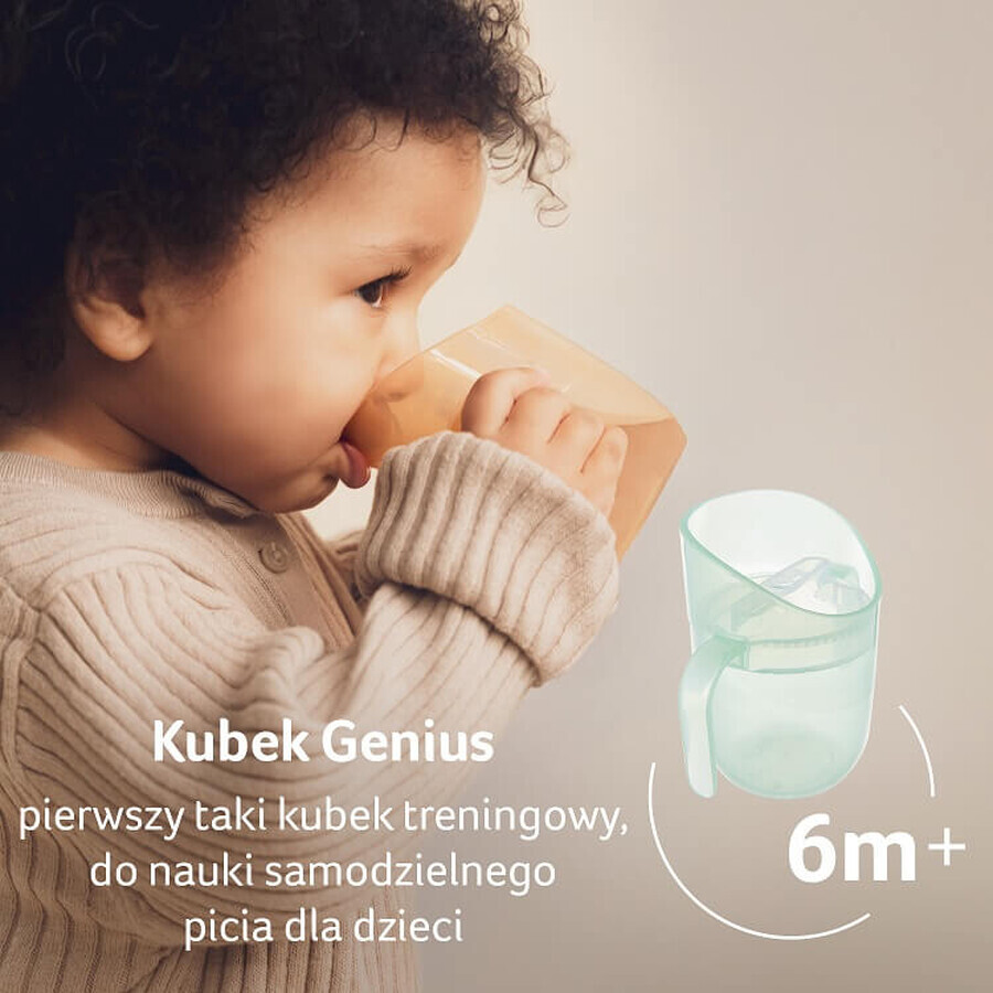 Lovi, Taza de entrenamiento Genius, pistacho, 35/368, a partir de 6 meses, 150 ml