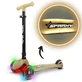 LED foldable scooter with illuminated platform Sparky, + 3 years, Champagn, Milly Mally