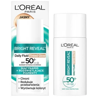 L'Oreal Bright Reveal Daily, Farbfluid, getönter Glow, SPF 50+, 50 ml