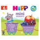 HiPP Mini Postre Bio, manzana, arándano, granada, después de 6 meses, 4 x 100 g