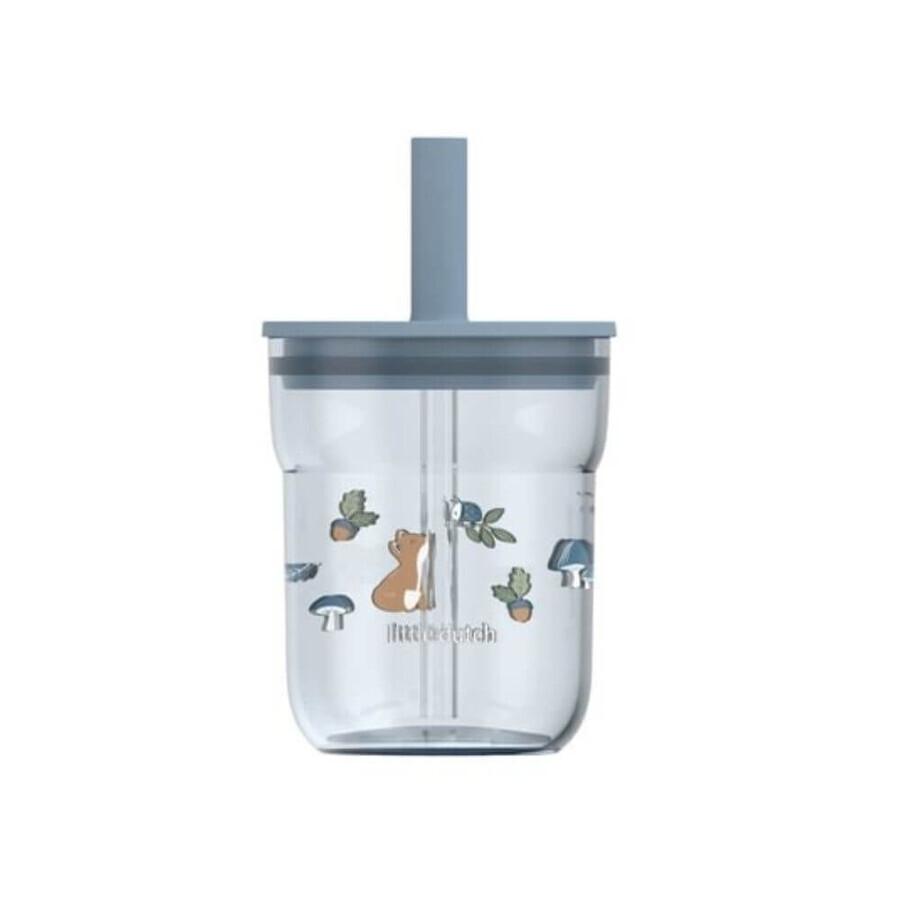 Children's straw glass, Forest Friends, 250 ml, Little Dutch