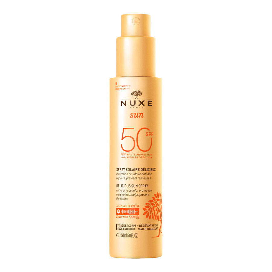 Nuxe Sun, face and body tanning lotion, SPF 50, 150 ml + free beach bag