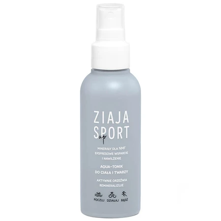 Ziaja Sport Up, Aqua-Tonic für Körper und Gesicht, Spray, 120 ml