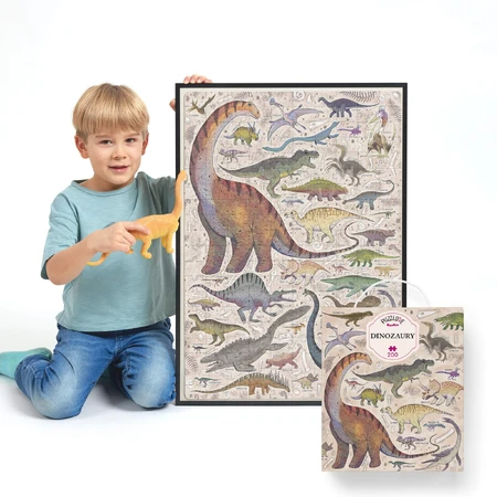 CzuCzu Puzzlove Dinosaurs, puzzles for children, from 7 years old, 200 elements