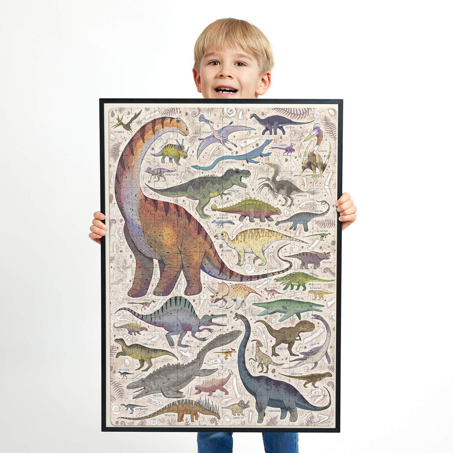 CzuCzu Puzzlove Dinosaures, puzzles pour enfants, à partir de 7 ans, 200 éléments