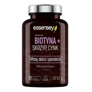 Essensey Biotin, Schachtelhalm, Zink, 90 Kapseln