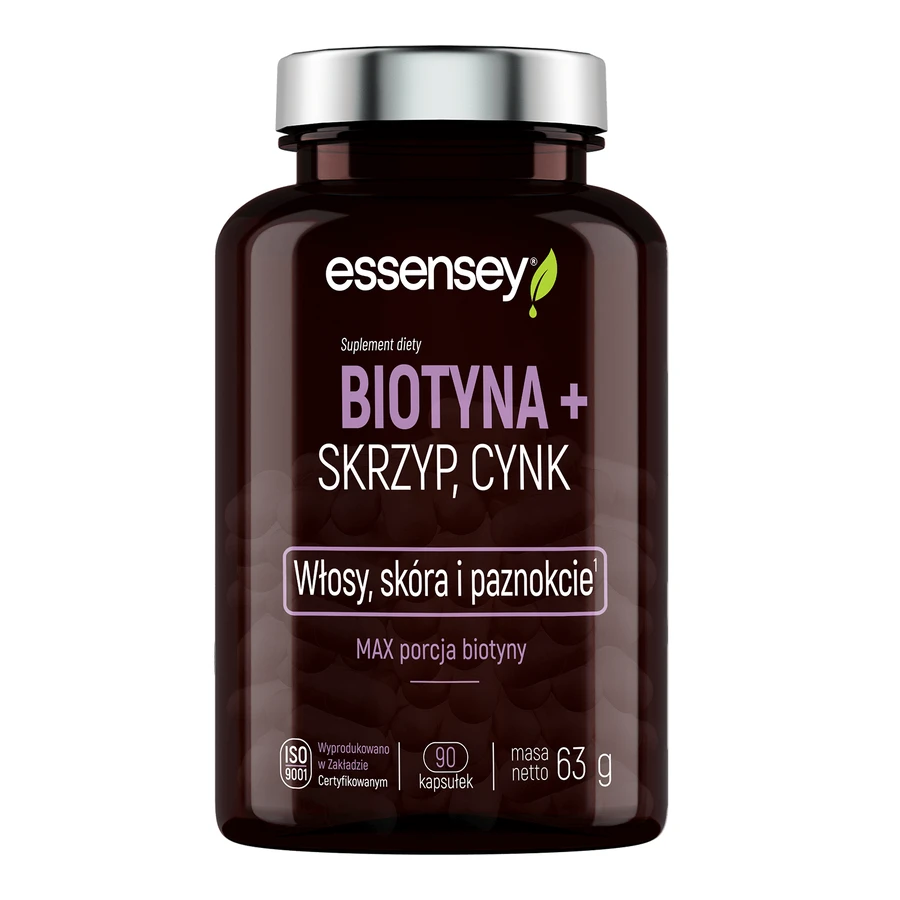 Essensey Biotin, Schachtelhalm, Zink, 90 Kapseln