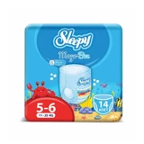 Waterluiers, maat 5-6, 11-25 kg, 14 stuks, Sleepy