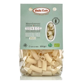 Maccheroni pasta van biologische glutenvrije rijst, 250 g, Dalla Costa