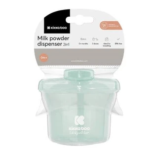 Unterteilter Behälter für Milchpulver oder Snacks, 240 ml, Mint, Kikka Boo