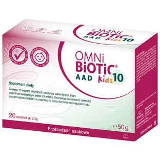 OmniBiotic 10 AAD Kids, polvo, 2,5 g x 20 sobres