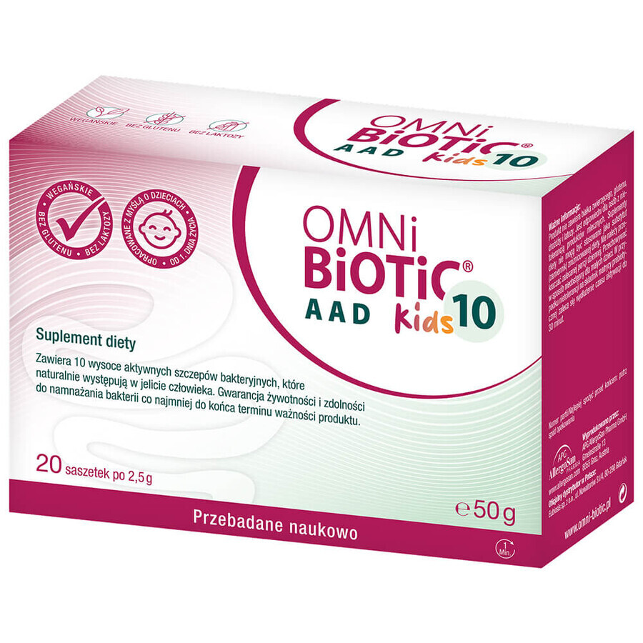 OmniBiotic 10 AAD Kids, poudre, 2,5 g x 20 sachets