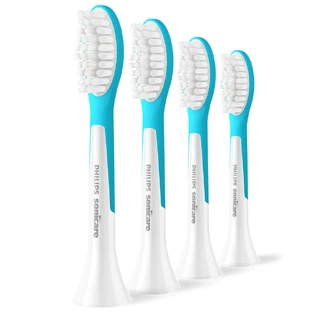 Philips, replacement tips for Sonicare For Kids 7+ sonic toothbrush, ages 7 and up, 4 pieces