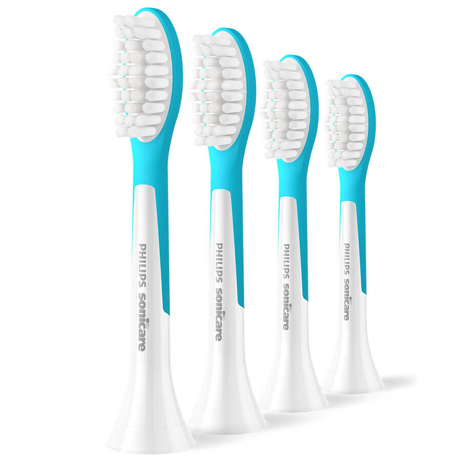 Philips, replacement tips for Sonicare For Kids 7+ sonic toothbrush, ages 7 and up, 4 pieces