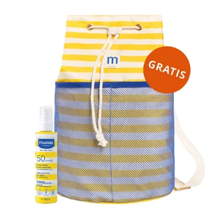 Mustela Sun Bebe Enfant-Famille, face and body sunscreen spray, SPF 50, 200 ml + free beach backpack