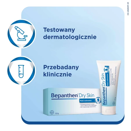 Bepanthen Dry Skin, protective ointment, very dry and irritable skin, 50 g