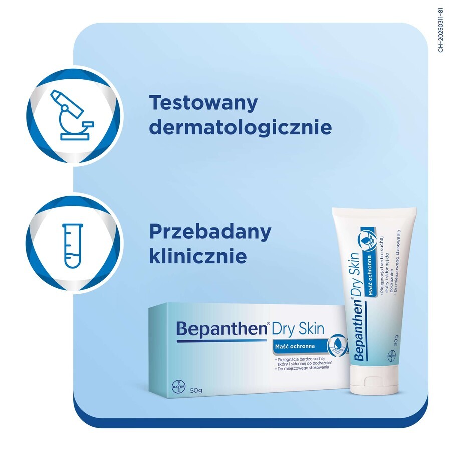 Bepanthen Dry Skin, protective ointment, very dry and irritable skin, 50 g