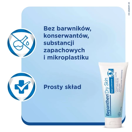 Bepanthen Dry Skin, protective ointment, very dry and irritable skin, 50 g