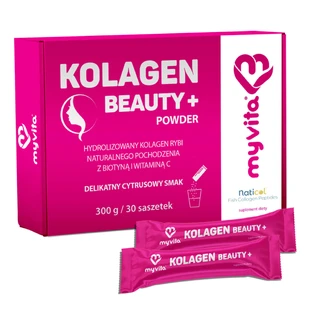 MyVita Kolagen Beauty+, citrussmaak, 10 g x 30 sachets