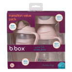 B.Box, Trinklernbecher, 4-in-1-Set, rosa, ab 4 Monaten, 240 ml B.Box, Trinklernbecher, 4-in-1-Set, rosa, ab 4 Monaten, 240 ml
