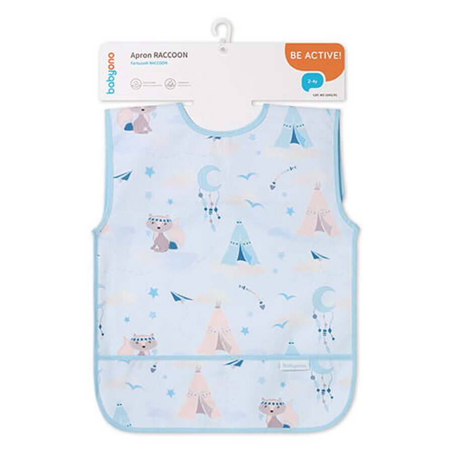 BabyOno, apron, raccoon, 2-4 years, 1 piece