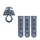 Dafi set, bottle filter, 3 pieces + soft bottle cap, steel, 1 piece