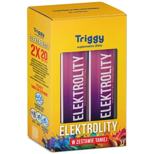 Set Triggy Elektrolity, grapefruit-cranberry, 2 x 20 bruistabletten