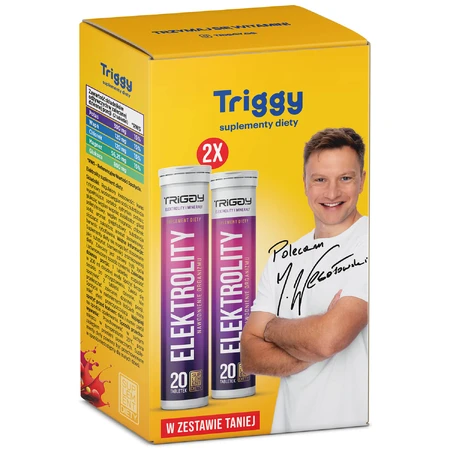 Set Triggy Elektrolity, grapefruit-cranberry, 2 x 20 bruistabletten