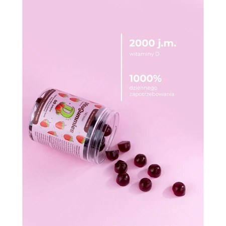 Noble Health VitaGummies Vitamine D, aardbeiensmaak, 60 eenheden