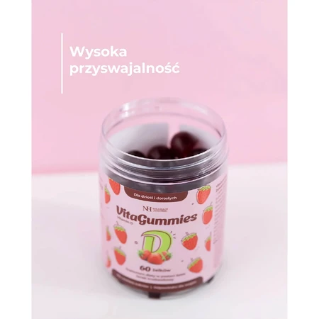 Noble Health VitaGummies Vitamine D, aardbeiensmaak, 60 eenheden