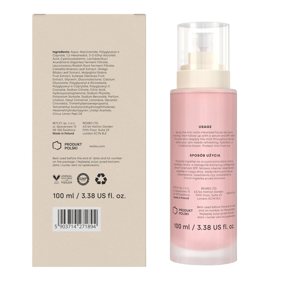 Resibo All I Mist, antioxidativer Aufhellungsnebel, 100 ml