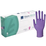 Abena, guantes de nitrilo, no estériles, sin polvo, violeta, talla S, 100 unidades