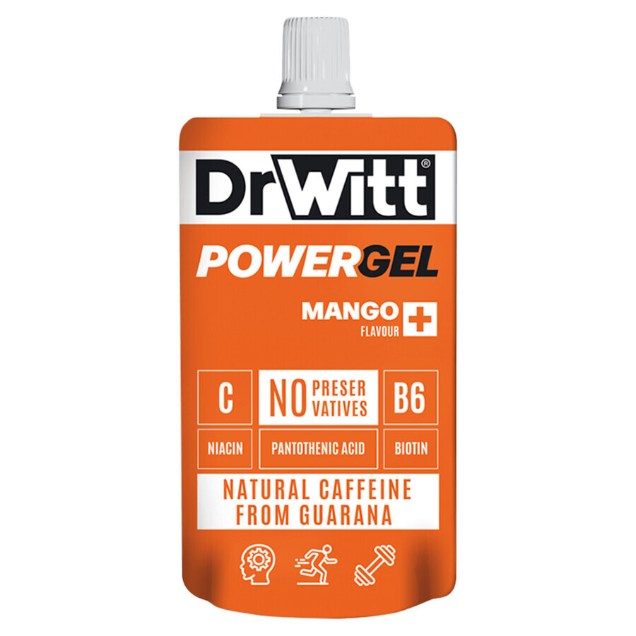DrWitt Powergel, gel énergétique, mangue, 100 g