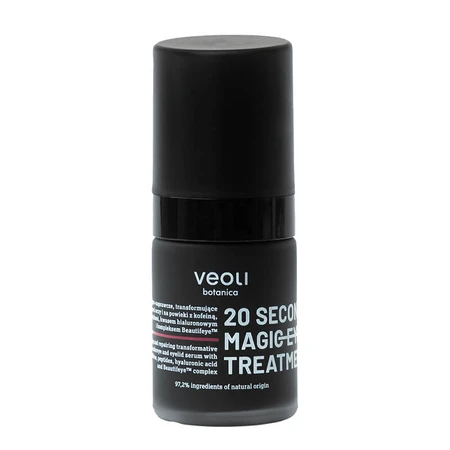 Veoli Botanica 20 Seconds Magic Eye Treatment, liftend en herstellend oog- en ooglid serum, 15 ml