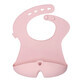 B.Box, silicone bib with open pocket, roll-up, pink, from 4 months, 1 piece