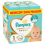 Pampers Premium Care, Windeln Größe 1, 2-5 kg, 156 Stück Pampers Premium Care, Windeln Größe 1, 2-5 kg, 156 Stück