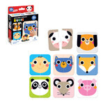 CzuCzu Apilar mitades, puzzle para niños, a partir de 15 meses, Caras, 16 piezas CzuCzu Apilar mitades, puzzle para niños, a partir de 15 meses, Caras, 16 piezas