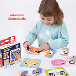 CzuCzu Apilar mitades, puzzle para niños, a partir de 15 meses, Caras, 16 piezas CzuCzu Apilar mitades, puzzle para niños, a partir de 15 meses, Caras, 16 piezas