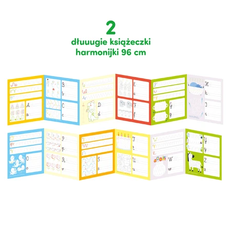 CzuCzu Dłuuugie rysowanki Piszę litery, 2 books for children, from 5 years old