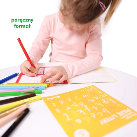 CzuCzu Dłuuugie rysowanki Piszę litery, 2 books for children, from 5 years old