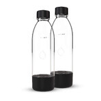 Dafi PushAir, bottiglia per carbonatore, nera, 0,7 l, 2 pezzi CONFEZIONE DIFETTOSA Dafi PushAir, bottiglia per carbonatore, nera, 0,7 l, 2 pezzi CONFEZIONE DIFETTOSA