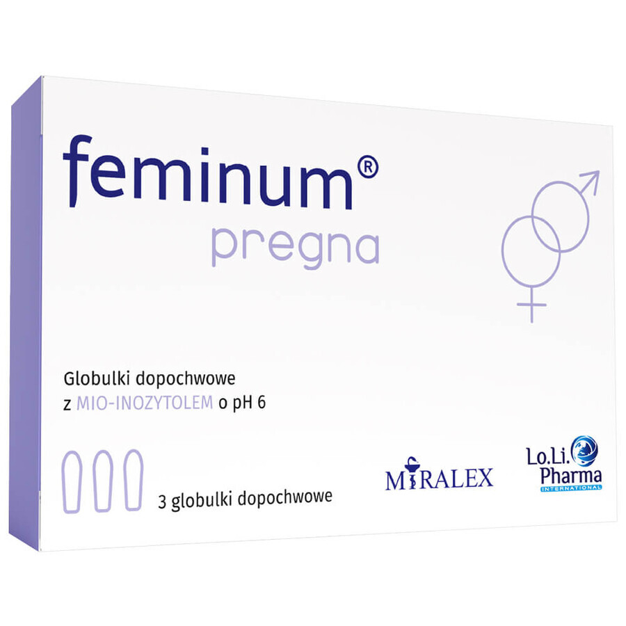 Feminum Pregna, globule vaginale, 3 unități