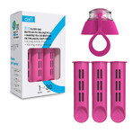 Set Dafi, filtre à bouteille, 3 pièces + bouchon de bouteille souple, flamant rose, 1 pièce
