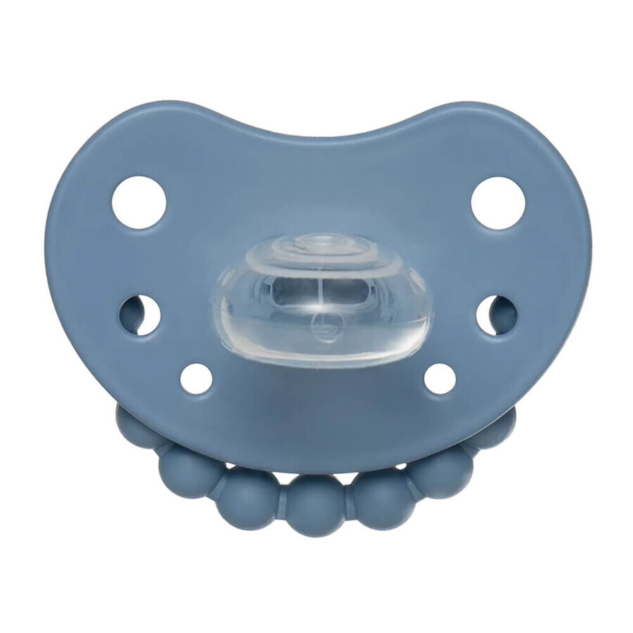 Luu Kids, pacifier, positioning, silicone, Cloudy Blue, from 6 months, 1 piece