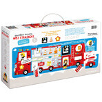 CzuCzu Camion dei pompieri, puzzle a buchi per bambini, da 2 anni, 23 elementi CzuCzu Camion dei pompieri, puzzle a buchi per bambini, da 2 anni, 23 elementi