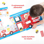 CzuCzu Camion dei pompieri, puzzle a buchi per bambini, da 2 anni, 23 elementi CzuCzu Camion dei pompieri, puzzle a buchi per bambini, da 2 anni, 23 elementi