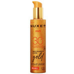 Nuxe Sun, verhelderende bruiningsolie voor gezicht en lichaam, spray, SPF 30, 150 ml + strandtas gratis