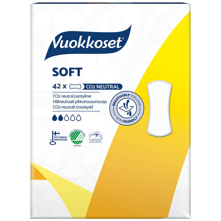 Vuokkoset Wit, maandverband, Zacht, 42 stuks