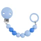 Attache-sucette en silicone, + 3 mois, bleu, 1 pièce, Baby Nova
