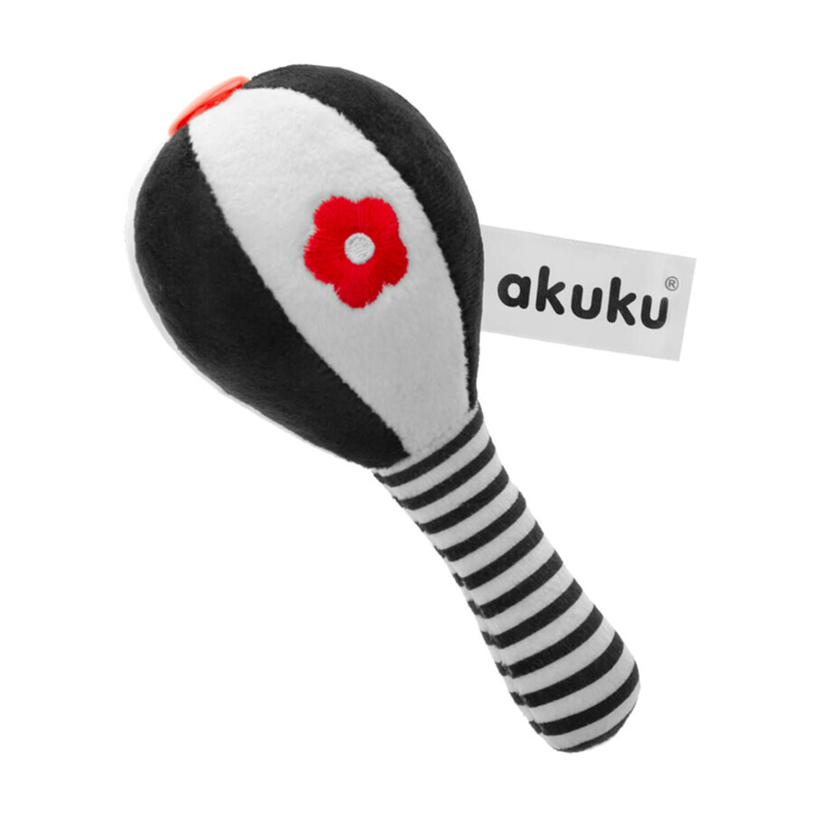 Ackuku, zornăitor de pluș, maracas, 1 buc